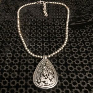 Brighton necklace with flowers and crystals